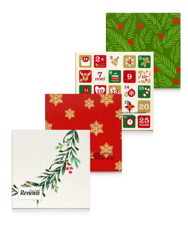 Lot de serviettes de Noël Lot de serviettes de Noël
